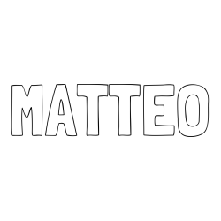 Online Created Coloring Page - MATTEO Coloring Page