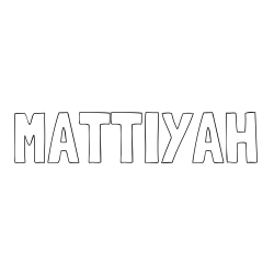 Online Created Coloring Page - MATTIYAH Coloring Page