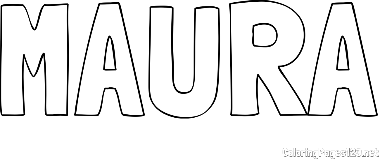 MAURA Coloring Page