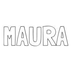 Online Created Coloring Page - MAURA Coloring Page