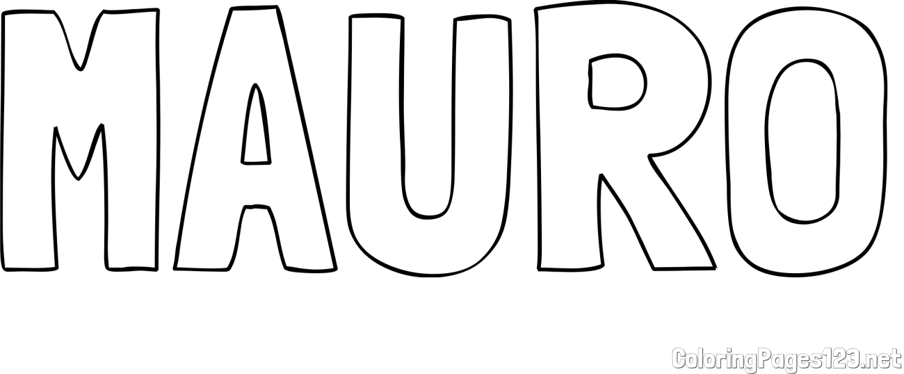 MAURO Coloring Page