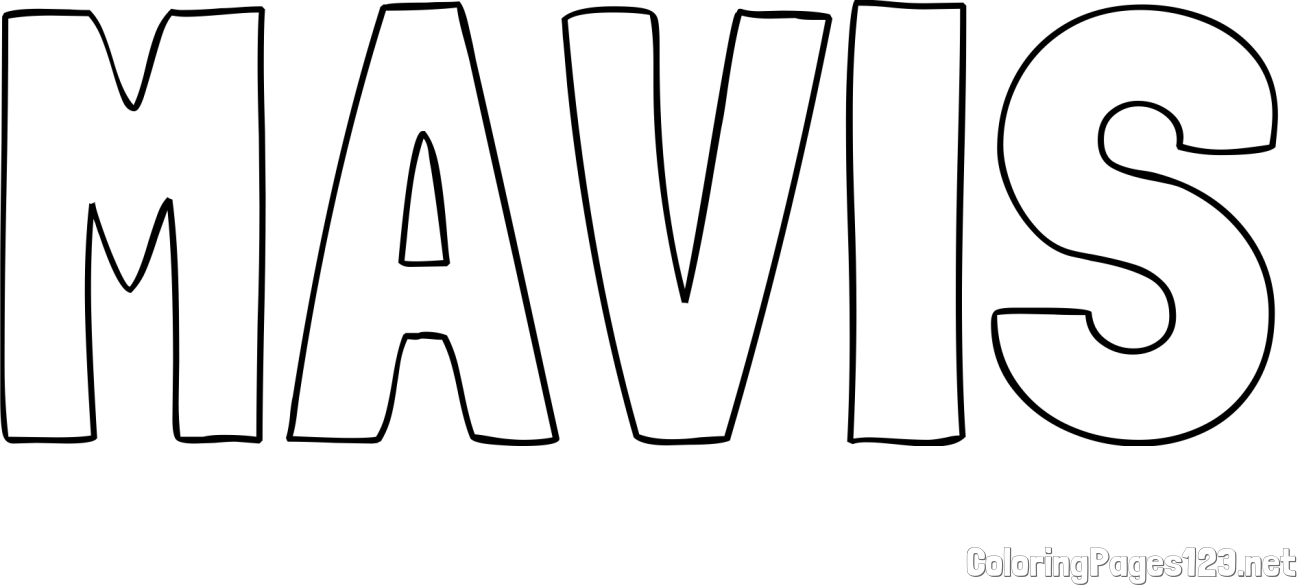 MAVIS Coloring Page