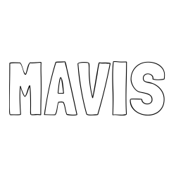 Online Created Coloring Page - MAVIS Coloring Page
