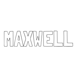 Online Created Coloring Page - MAXWELL Coloring Page