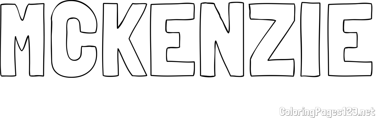 MCKENZIE Coloring Page