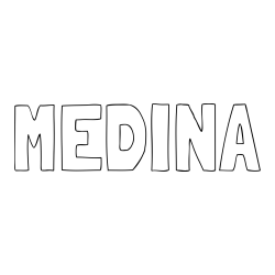 Online Created Coloring Page - MEDINA Coloring Page
