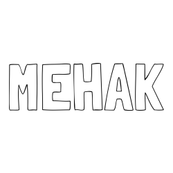 MEHAK Coloring Page