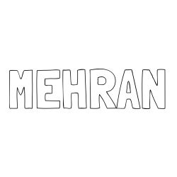 Online Created Coloring Page - MEHRAN Coloring Page