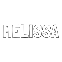 Online Created Coloring Page - MELISSA Coloring Page
