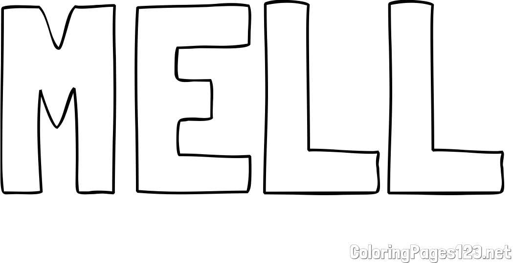 MELL Coloring Page