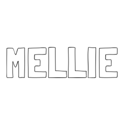 Online Created Coloring Page - MELLIE Coloring Page