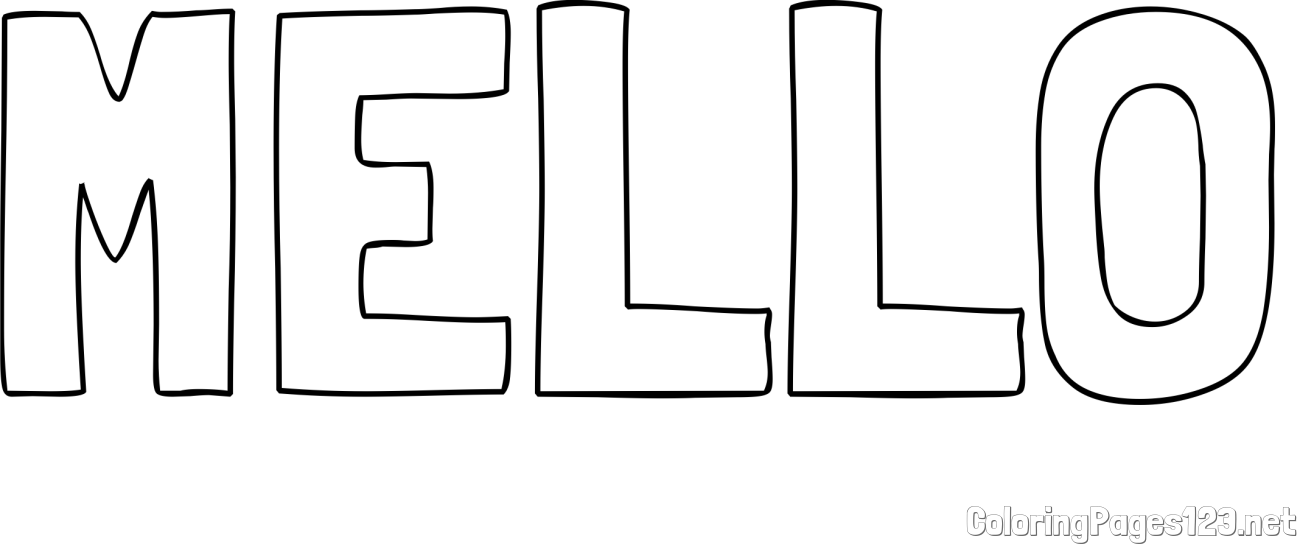 MELLO Coloring Page
