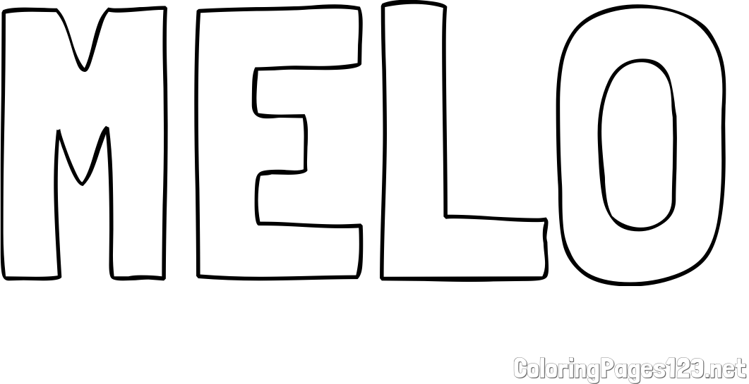 MELO Coloring Page