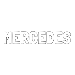 Online Created Coloring Page - MERCEDES Coloring Page