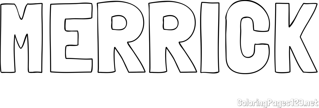 MERRICK Coloring Page