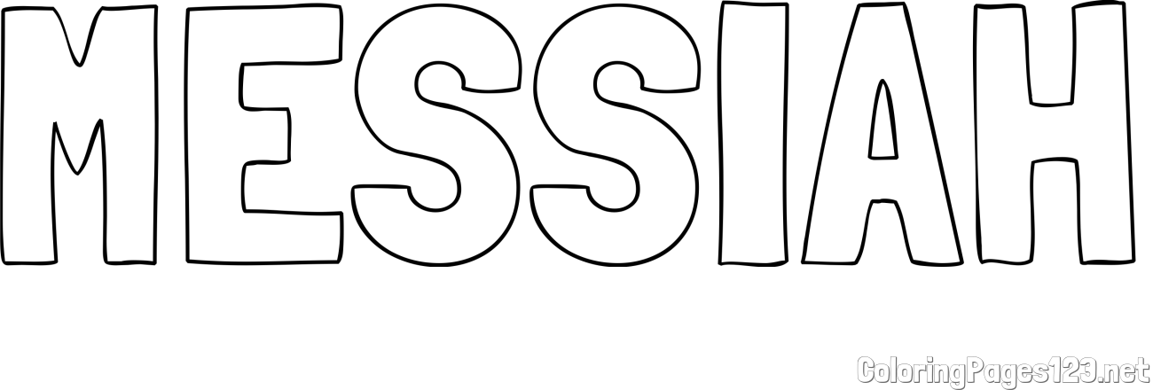 MESSIAH Coloring Page