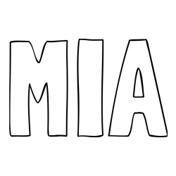 MIA Coloring Page