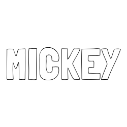 Online Created Coloring Page - MICKEY Coloring Page