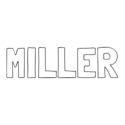 Online Created Coloring Page - MILLER Coloring Page
