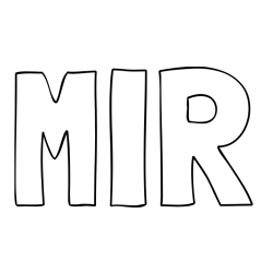Online Created Coloring Page - MIR Coloring Page