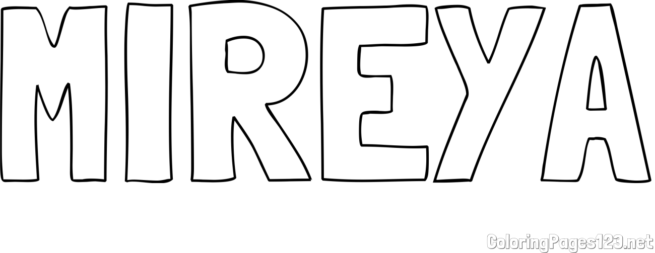 MIREYA Coloring Page