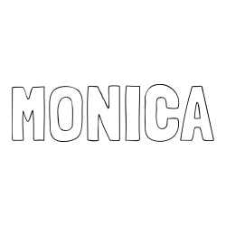 Online Created Coloring Page - MONICA Coloring Page