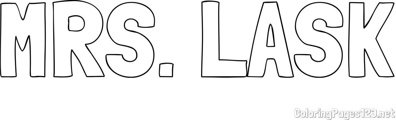 MRS. LASK Coloring Page