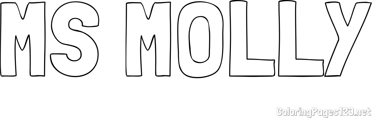MS MOLLY Coloring Page
