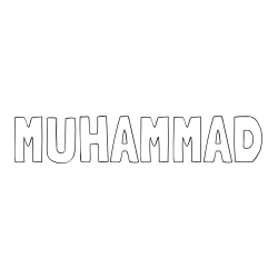 Online Created Coloring Page - MUHAMMAD Coloring Page