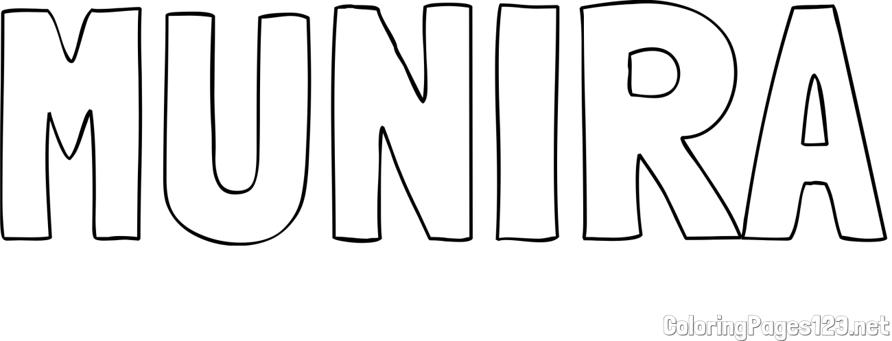 MUNIRA Coloring Page