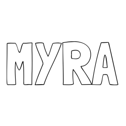 Online Created Coloring Page - MYRA Coloring Page