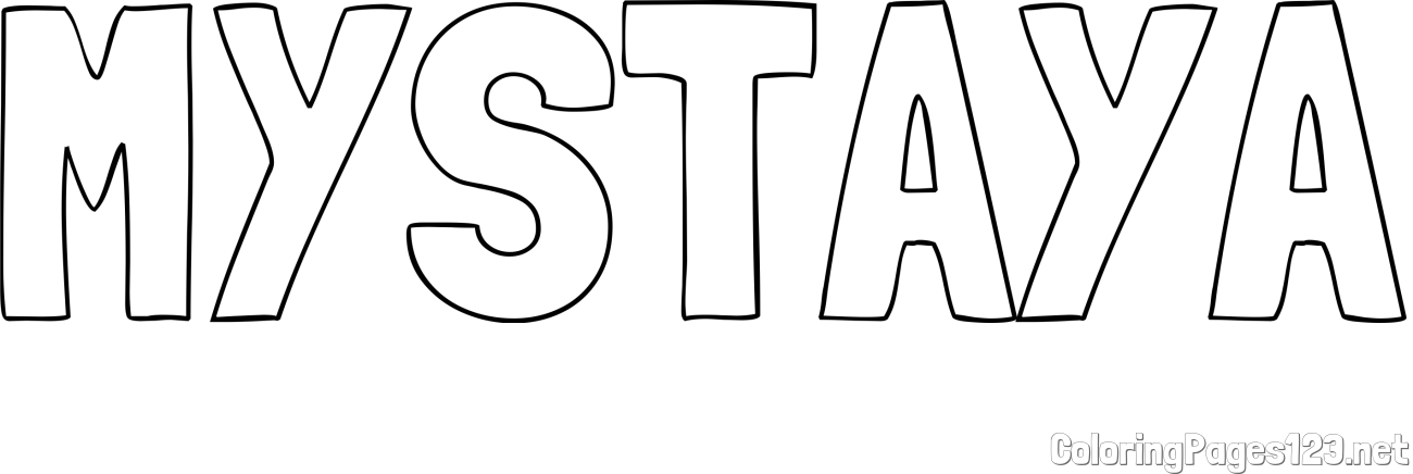 MYSTAYA Coloring Page