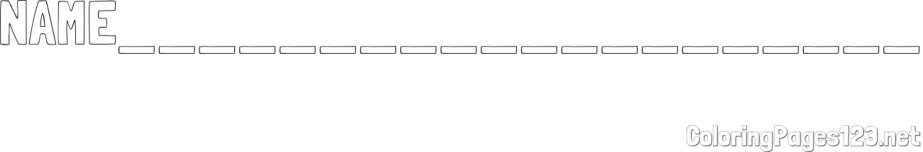 NAME____________________ Coloring Page