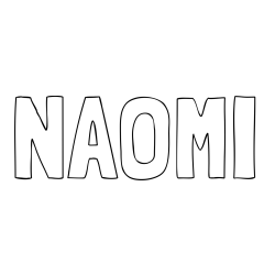 Online Created Coloring Page - NAOMI Coloring Page