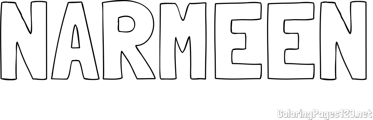 NARMEEN Coloring Page