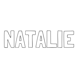 NATALIE Coloring Page