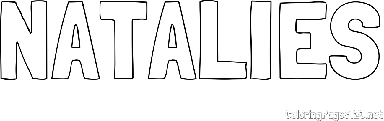 NATALIES Coloring Page
