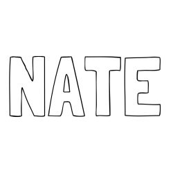 Online Created Coloring Page - NATE Coloring Page