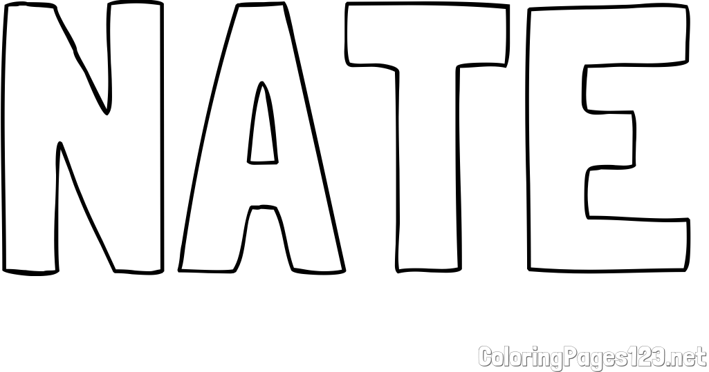 NATE Coloring Page
