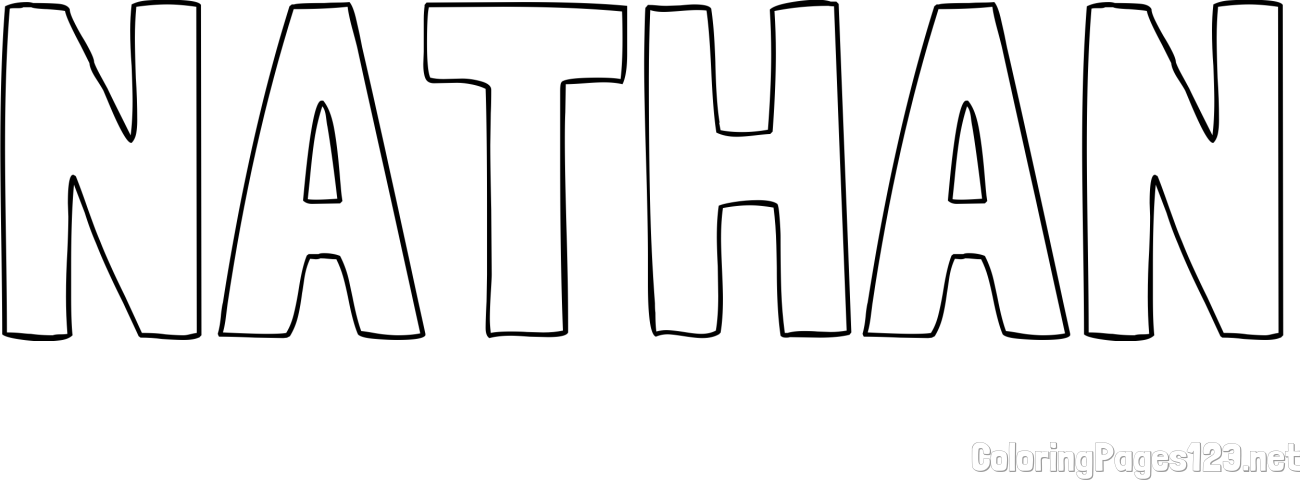 NATHAN Coloring Page