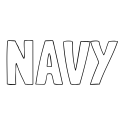 Online Created Coloring Page - NAVY Coloring Page