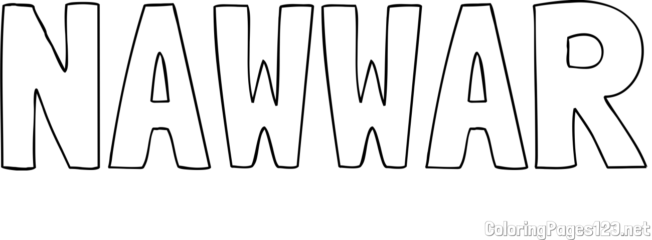 NAWWAR Coloring Page