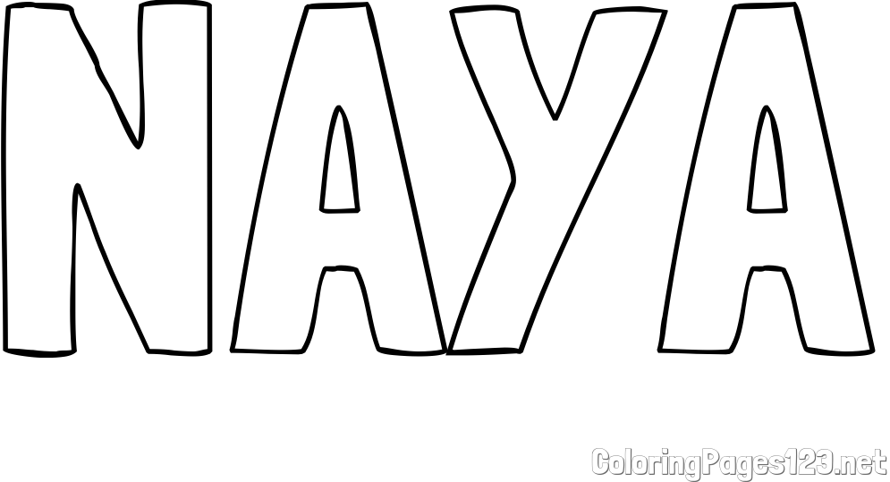 NAYA Coloring Page