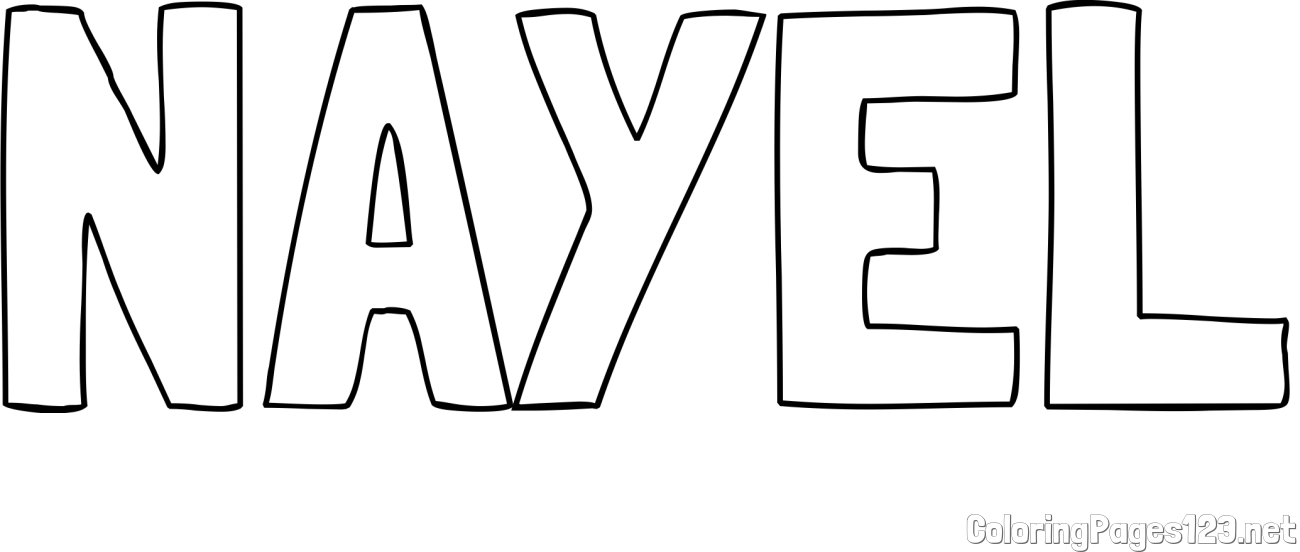 NAYEL Coloring Page