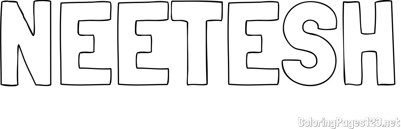 NEETESH Coloring Page