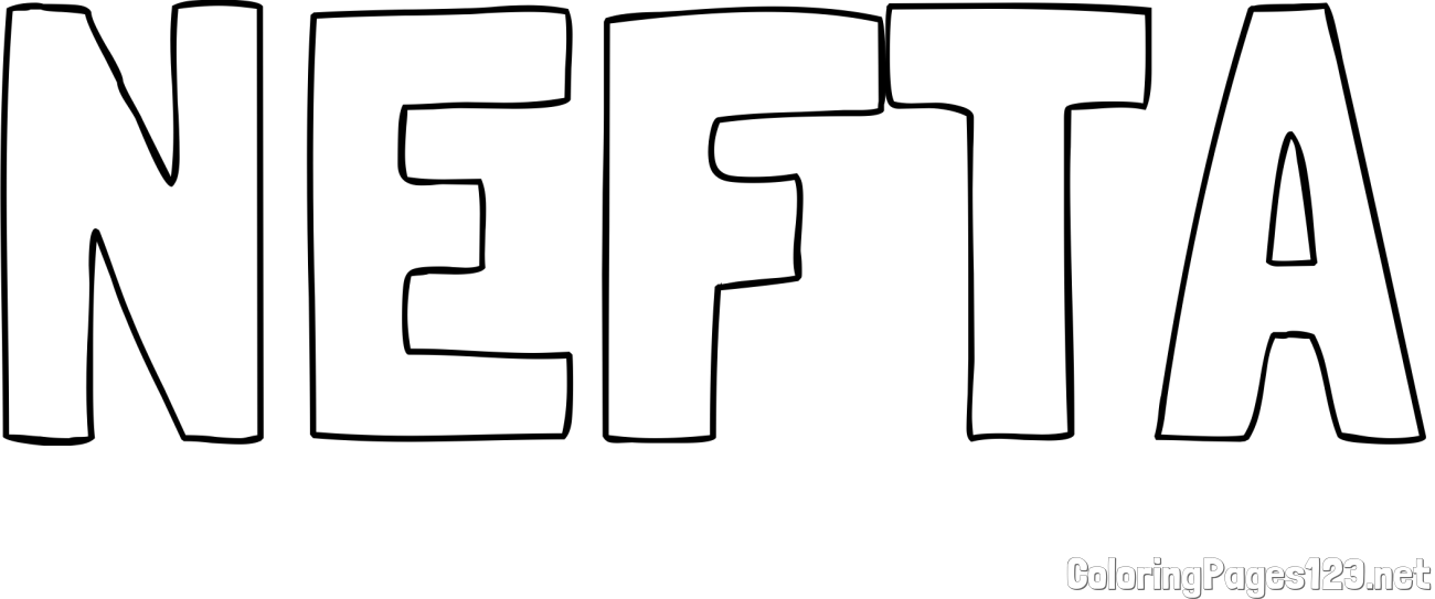 NEFTA Coloring Page