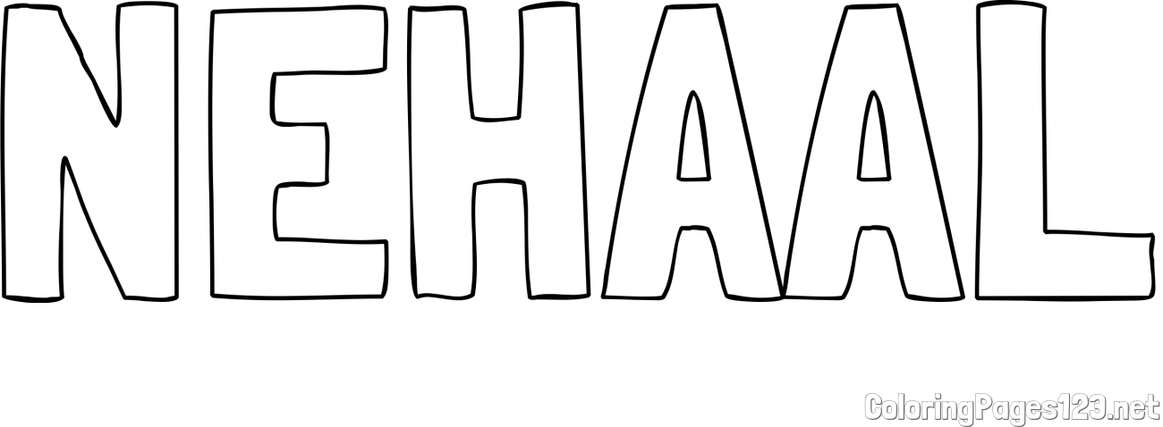 NEHAAL Coloring Page