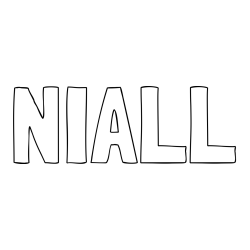 Online Created Coloring Page - NIALL Coloring Page