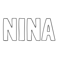 Online Created Coloring Page - NINA Coloring Page