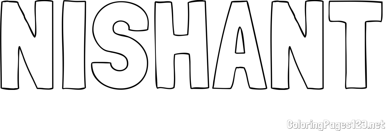 NISHANT Coloring Page